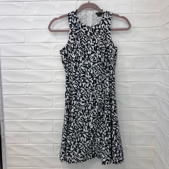 Theory Maydra' Print Cotton Fit & Flare Dress - Picture 5 of 8